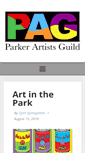 Mobile Screenshot of parkerartistsguild.com